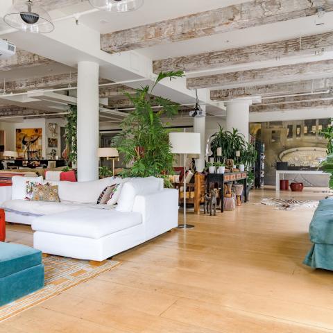 loft, bohemian, eclectic, light, kitchen, 