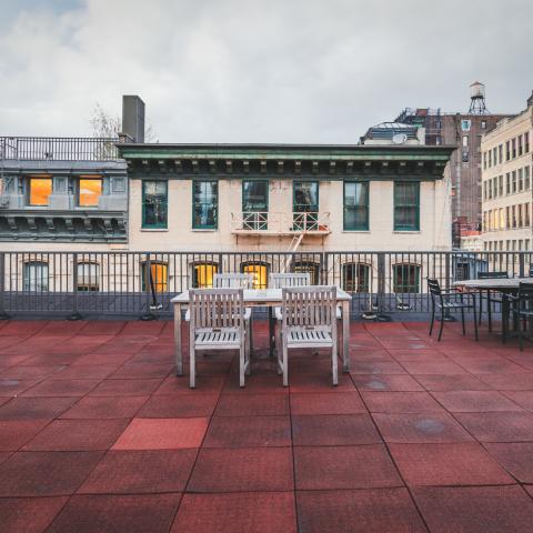 loft, apartment, kitchen, light, bathroom, rooftop, city view, 