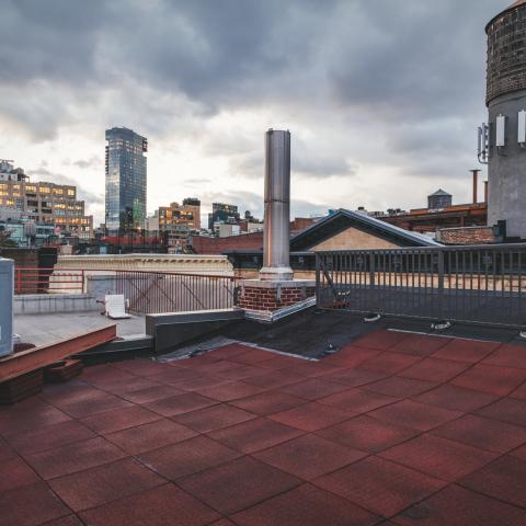 loft, apartment, kitchen, light, bathroom, rooftop, city view, 