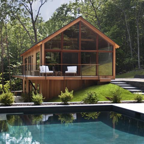 modern, contemporary, pool, wood, rustic, 