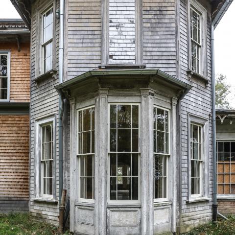 mansion, estate, distressed, empty room, staircase, porch, 