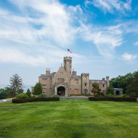 castle, traditional, pool, lawn, mansion, golf, 