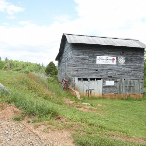 farm, farmhouse, field, water, pond, rural, stone, barn, Asheville, 