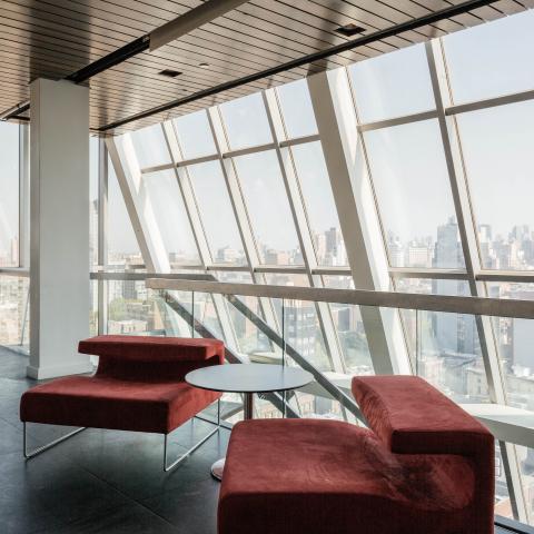 contemporary, upscale, glass, apartment, loft, staircase, rooftop, city view, 