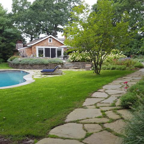 contemporary, Hamptons, water, pool, deck, beach, patio, 