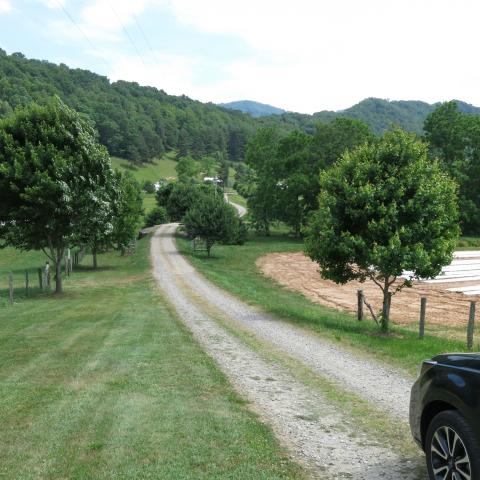 farm, farmhouse, field, water, pond, rural, stone, barn, Asheville, 