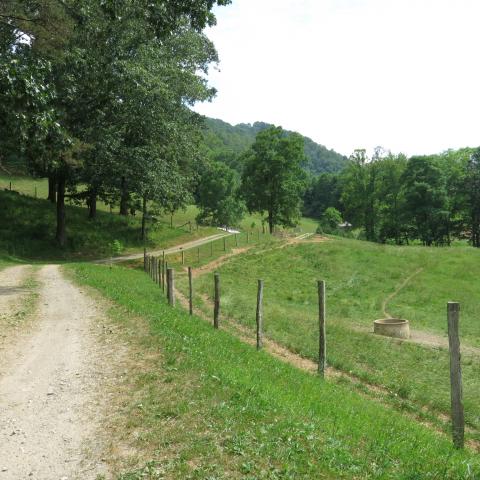 farm, farmhouse, field, water, pond, rural, stone, barn, Asheville, 