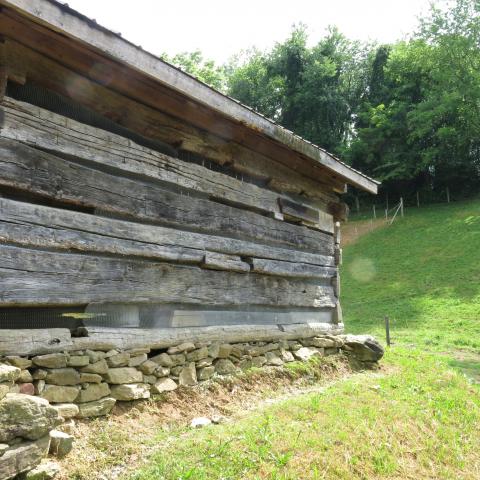 farm, farmhouse, field, water, pond, rural, stone, barn, Asheville, 