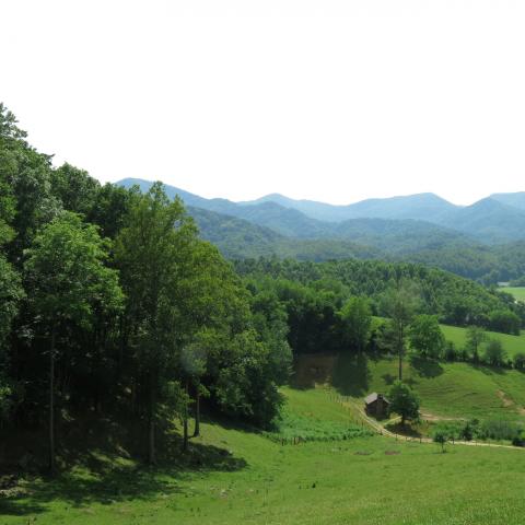 farm, farmhouse, field, water, pond, rural, stone, barn, Asheville, 