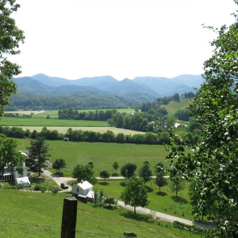 farm, farmhouse, field, water, pond, rural, stone, barn, Asheville, 