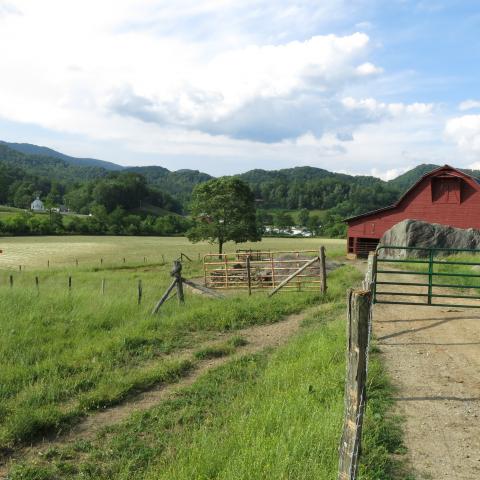 farm, farmhouse, field, water, pond, rural, stone, barn, Asheville, 