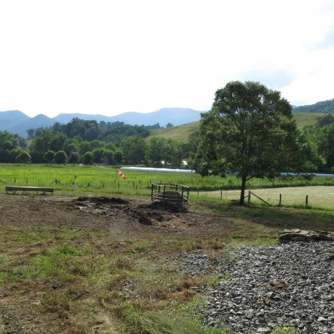 farm, farmhouse, field, water, pond, rural, stone, barn, Asheville, 