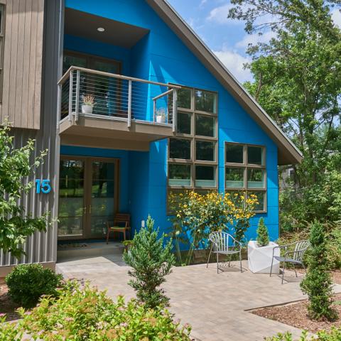 modern, contemporary, suburban, colorful, light, Asheville, 