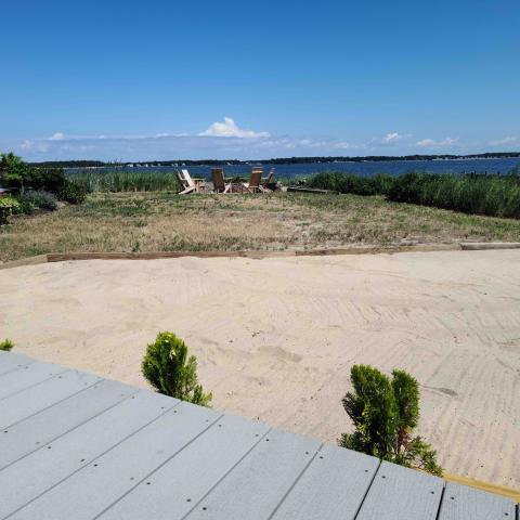 Hamptons, beach, water, deck, white, light, 