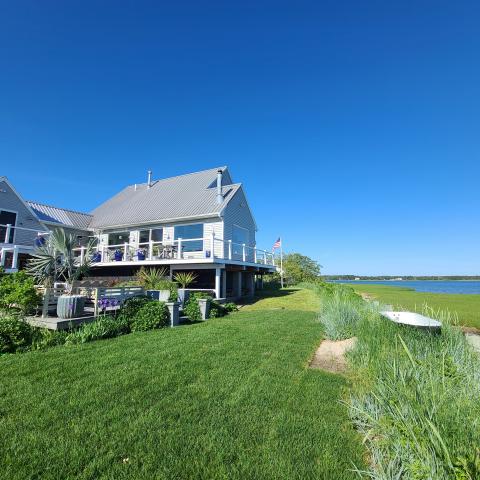 Hamptons, beach, water, white, light, deck, 