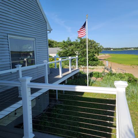 Hamptons, beach, water, white, light, deck, 