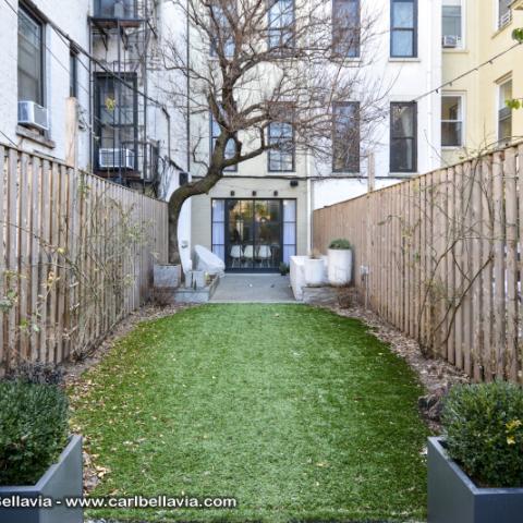 brownstone, bathroom, staircase, fireplace, contemporary, 