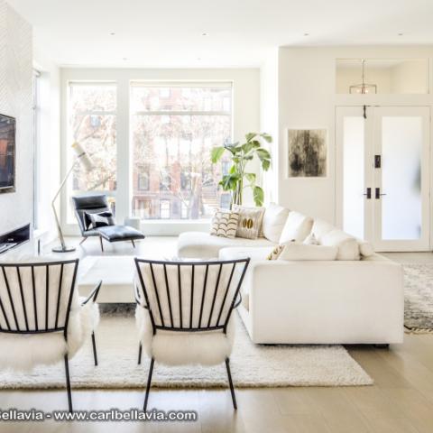 townhouse, contemporary, modern, light, white, glass, bathroom, kitchen, 