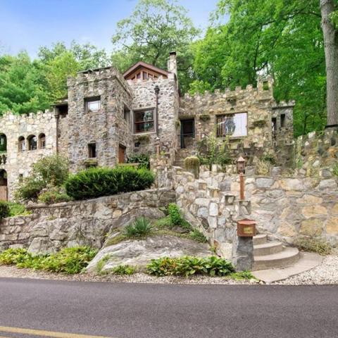 hotel, castle, stone, lake, 