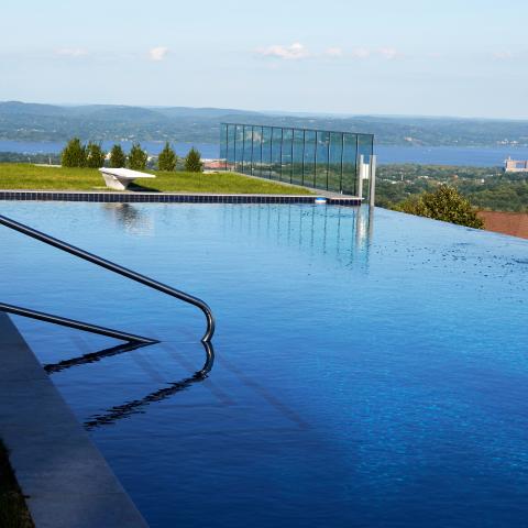 modern, contemporary, pool, view, 