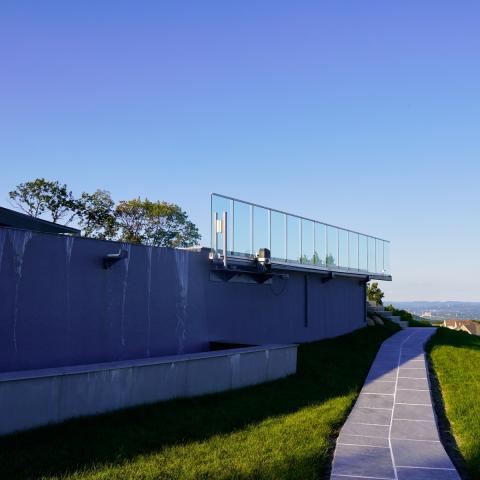 modern, contemporary, pool, view, 