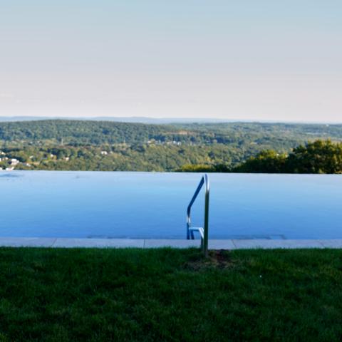 modern, contemporary, pool, view, 