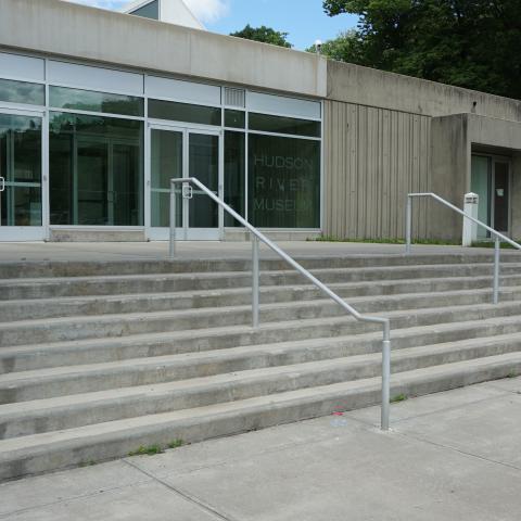 concrete, modern, museum, water, staircase, industrial, 