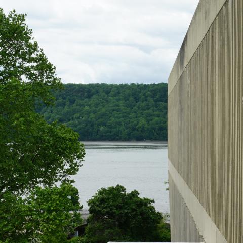 concrete, modern, museum, water, staircase, industrial, 