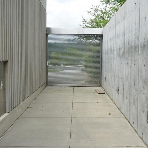 concrete, modern, museum, water, staircase, industrial, 