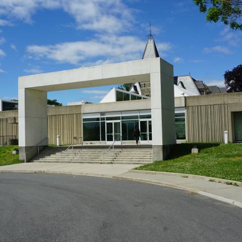 concrete, modern, museum, water, staircase, industrial, 