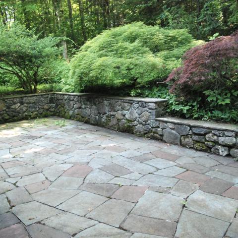 funky, stone, wood, kitchen, deck, patio, fireplace, 