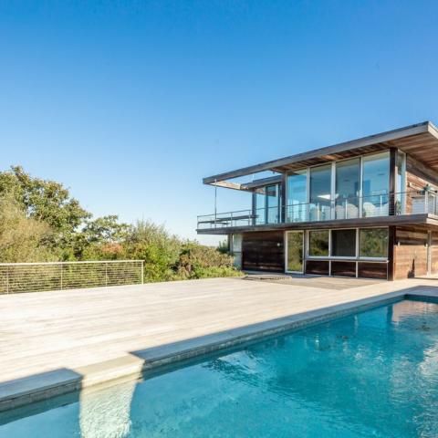 modern, beach, Hamptons, pool, glass, light, airy, deck, 