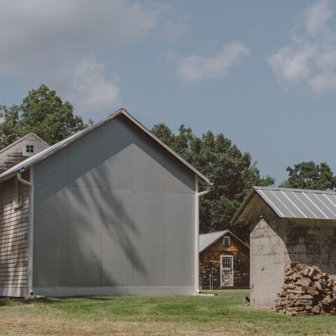 farmhouse, modern, contemporary, rural, glass, barn, water, 