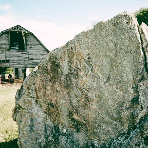 farm, farmhouse, field, water, pond, rural, stone, barn, Asheville, 