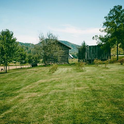 farm, farmhouse, field, water, pond, rural, stone, barn, Asheville, 