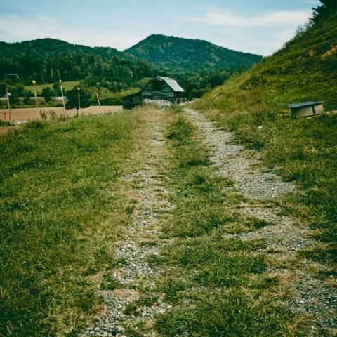 farm, farmhouse, field, water, pond, rural, stone, barn, Asheville, 