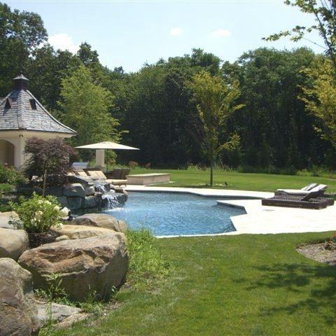 pool, garden, piano, mansion, estate, 