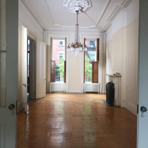 brownstone, townhouse, empty room, traditional, contemporary, 