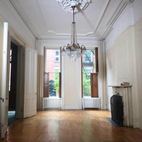 brownstone, townhouse, empty room, traditional, contemporary, 