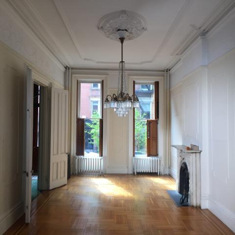 brownstone, townhouse, empty room, traditional, contemporary, 