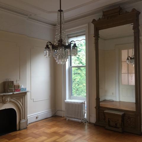 brownstone, townhouse, empty room, traditional, contemporary, 