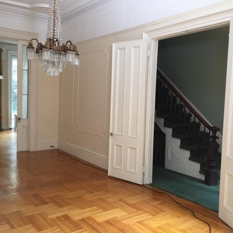 brownstone, townhouse, empty room, traditional, contemporary, 