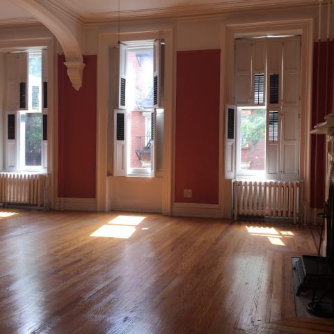 brownstone, townhouse, empty room, traditional, contemporary, 