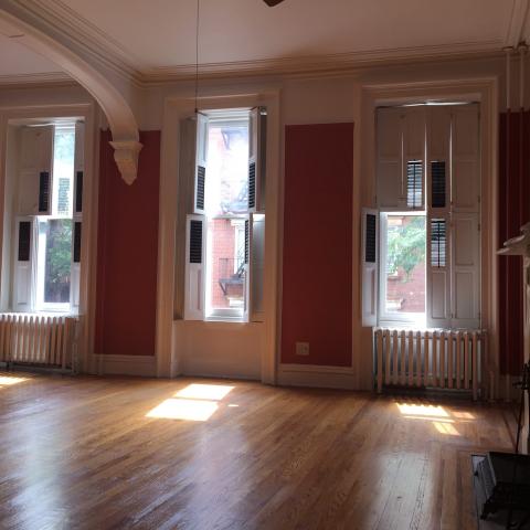 brownstone, townhouse, empty room, traditional, contemporary, 