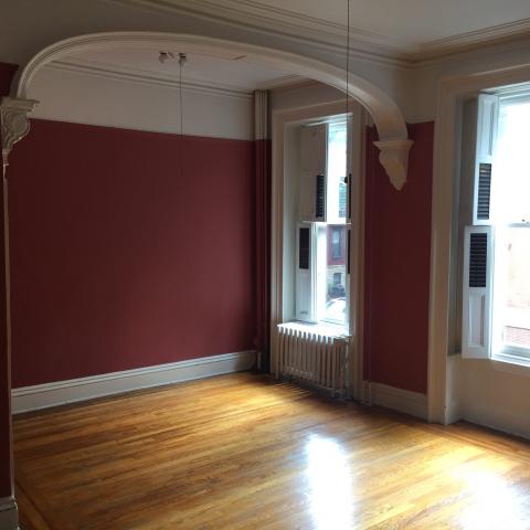 brownstone, townhouse, empty room, traditional, contemporary, 