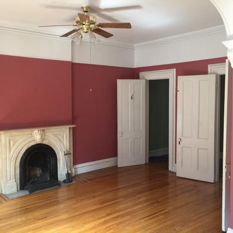 brownstone, townhouse, empty room, traditional, contemporary, 