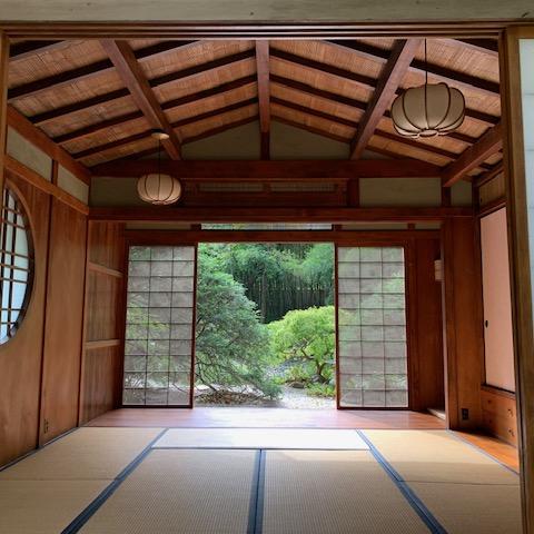 garden, zen, bridge, wooded, 