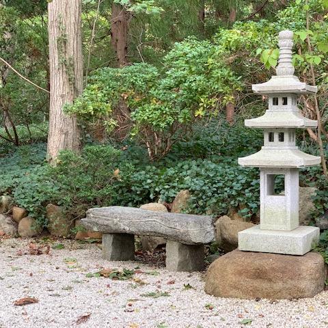 garden, zen, bridge, wooded, 