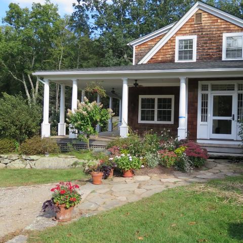 country, rustic, garden, pool, 