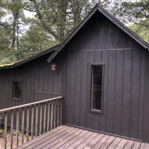 cabin, log house, rural, country, 